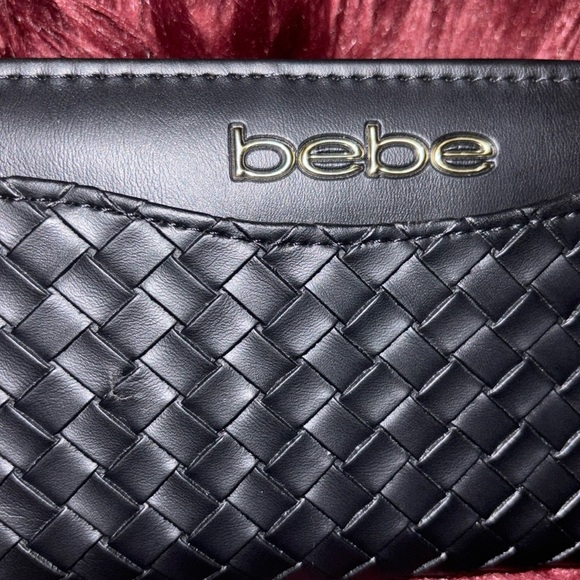 Bebe Black Kiara Woven Wallet - Picture 9 of 16